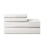 4-Piece 600 Thread Count White Egyptian Cotton Adult Bed Sheet Set, King - Deep Pocket