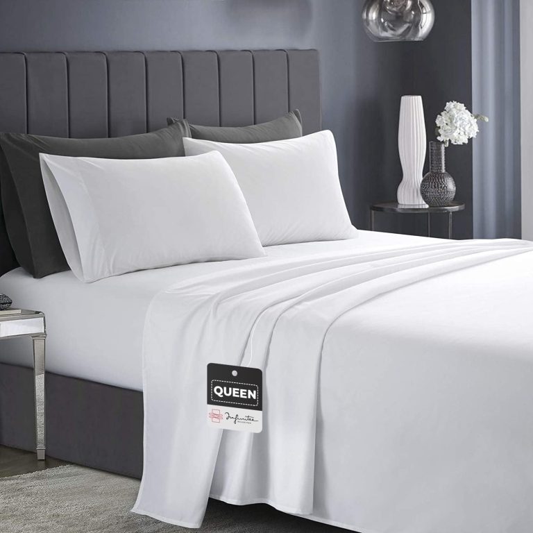 Sheet Set of 4, 16-inch Deep Pocket - Microfiber Bed Sheets, White