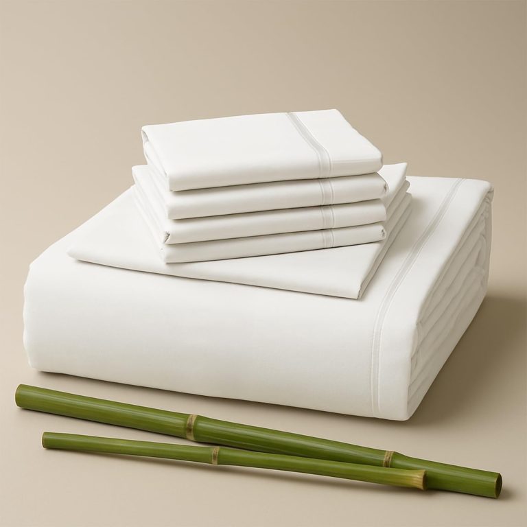 Sacred Thread Rayon Derived from Bamboo Sheets Queen Size, 18'' Deep Pocket Cooling Sheets for Hot Sleepers, 6 PC Cooling Sheets (Queen Size