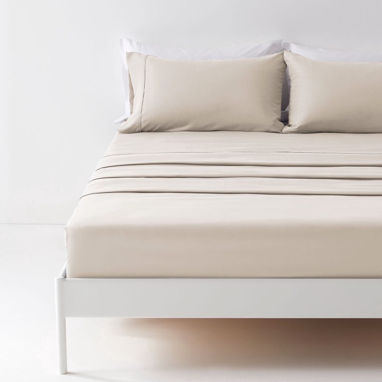 Sonive Bed Sheet Sets,Ultra Soft Breathable Luxury 4 Piece, (Beige, Queen)